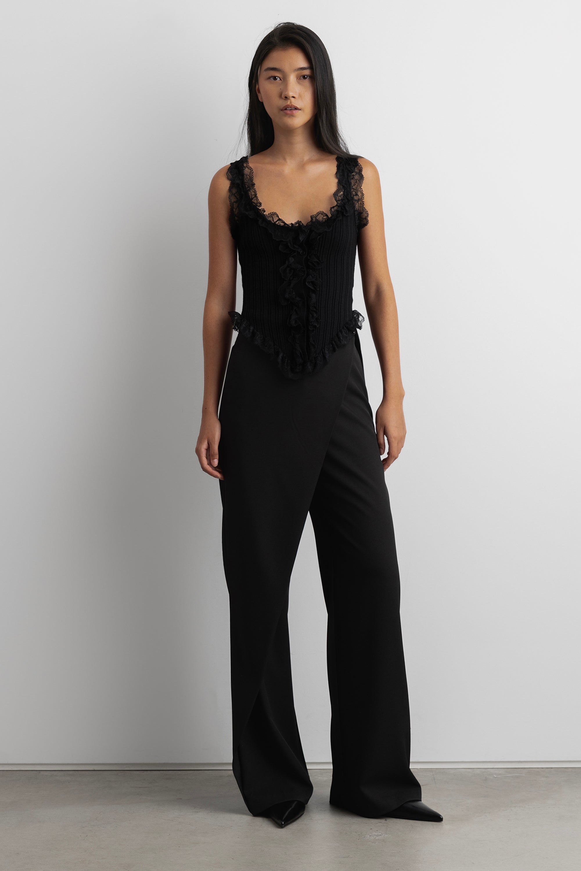 Cropped Semi-Sheer Cardigan | OAK + FORT – OAK + FORT USA