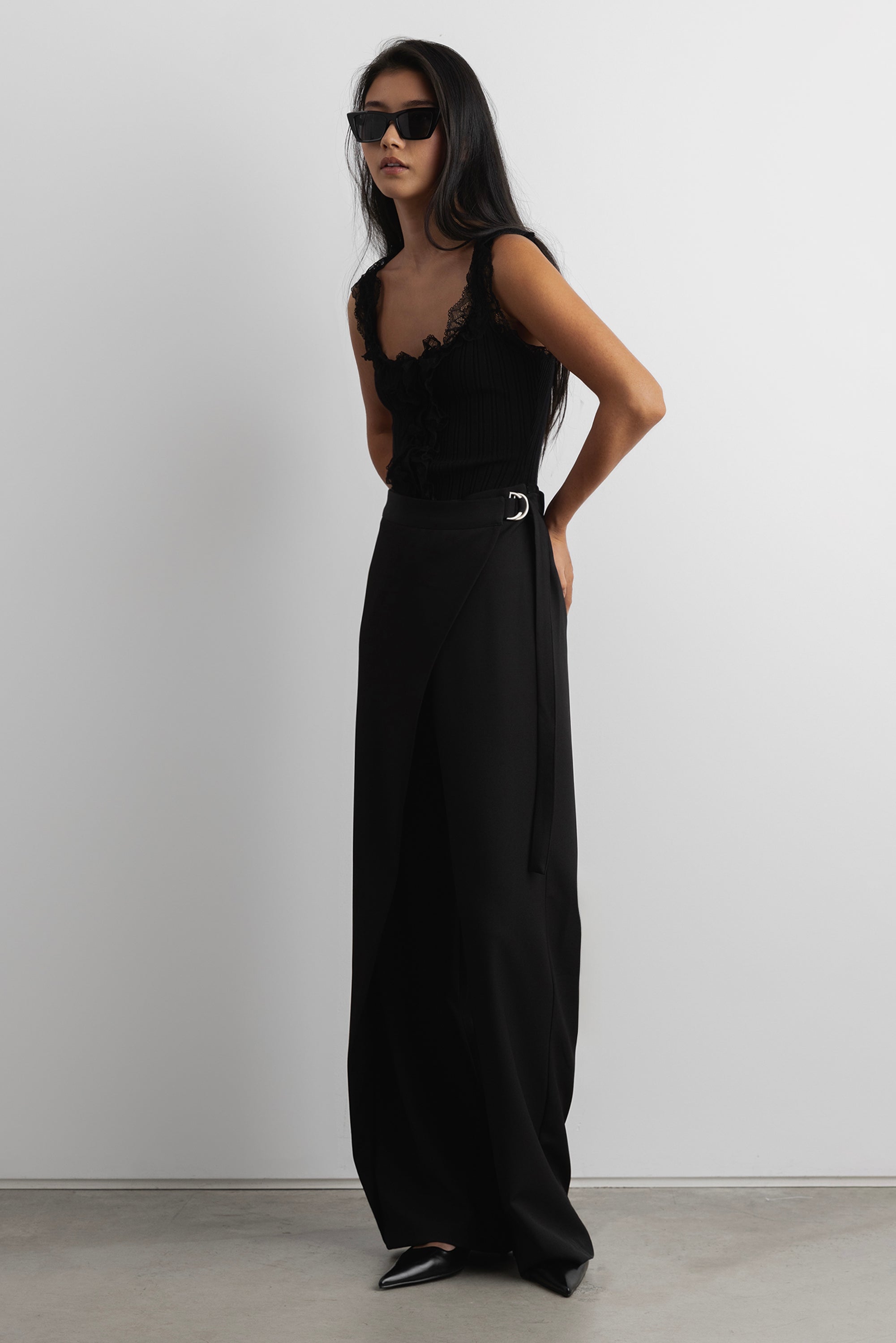 One Shoulder Midi Dress with Cutout | OAK + FORT – OAK +