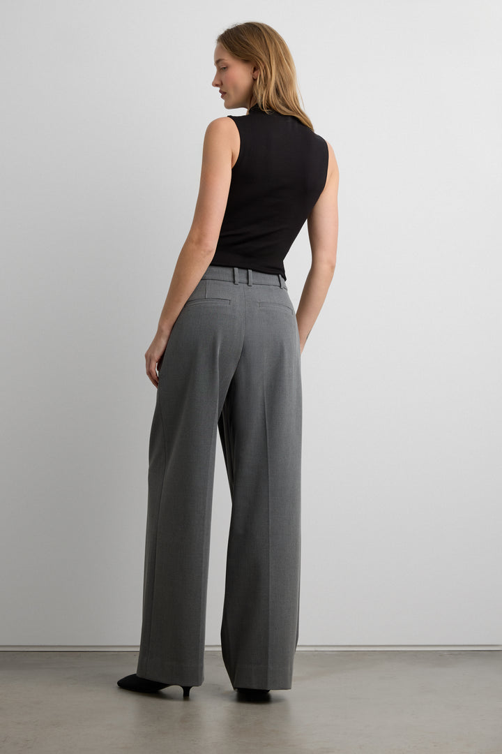 CLOUD MOCKNECK TANK TOP in Black — alternate angle
