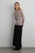 Sheer lightweight boat neck top in moon rock — main image