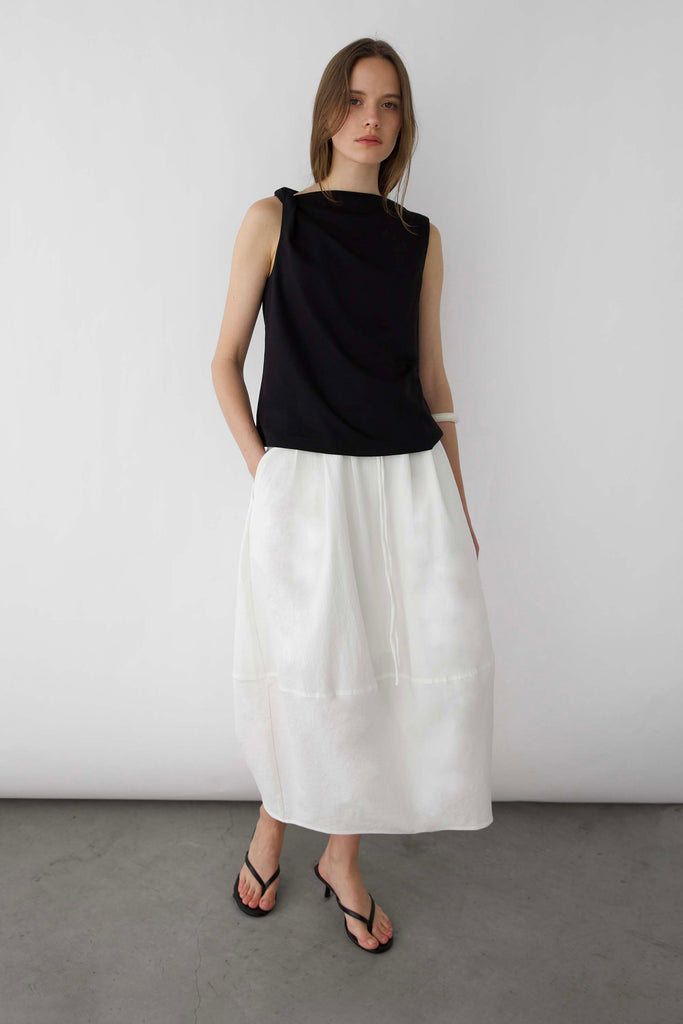 100% Cotton Boat Neckline Tank | OAK + FORT – OAK + FORT USA