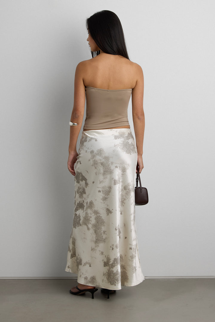 CROPPED TUBE TOP in Desert Taupe — alternate angle