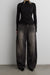 Mockneck top in black — main image