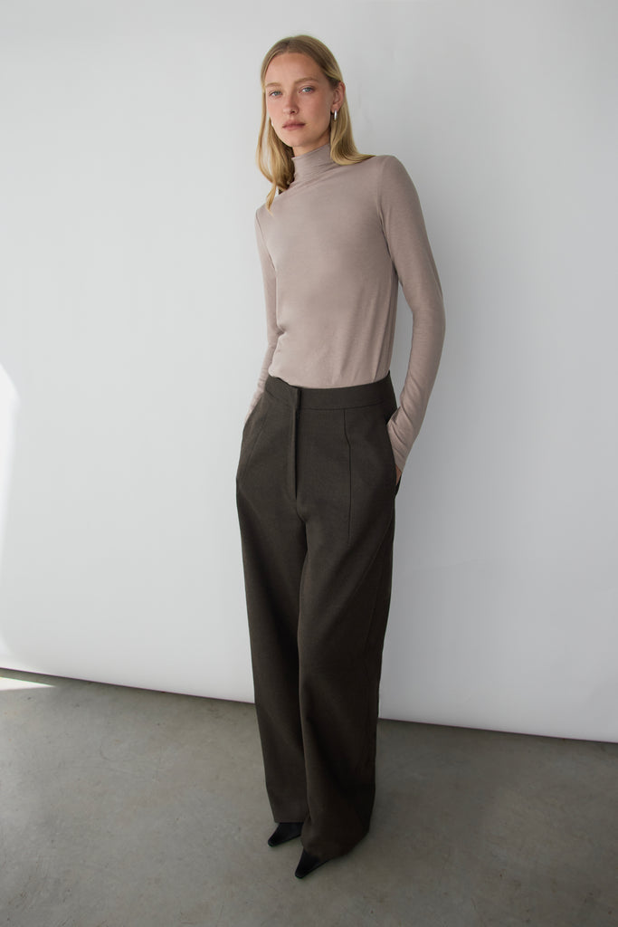 Mockneck Top | OAK + FORT – OAK + FORT USA