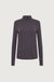 Mockneck top in phantom grey — main image