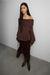 Slouchy oversized hoodie in chocolate martini — main image