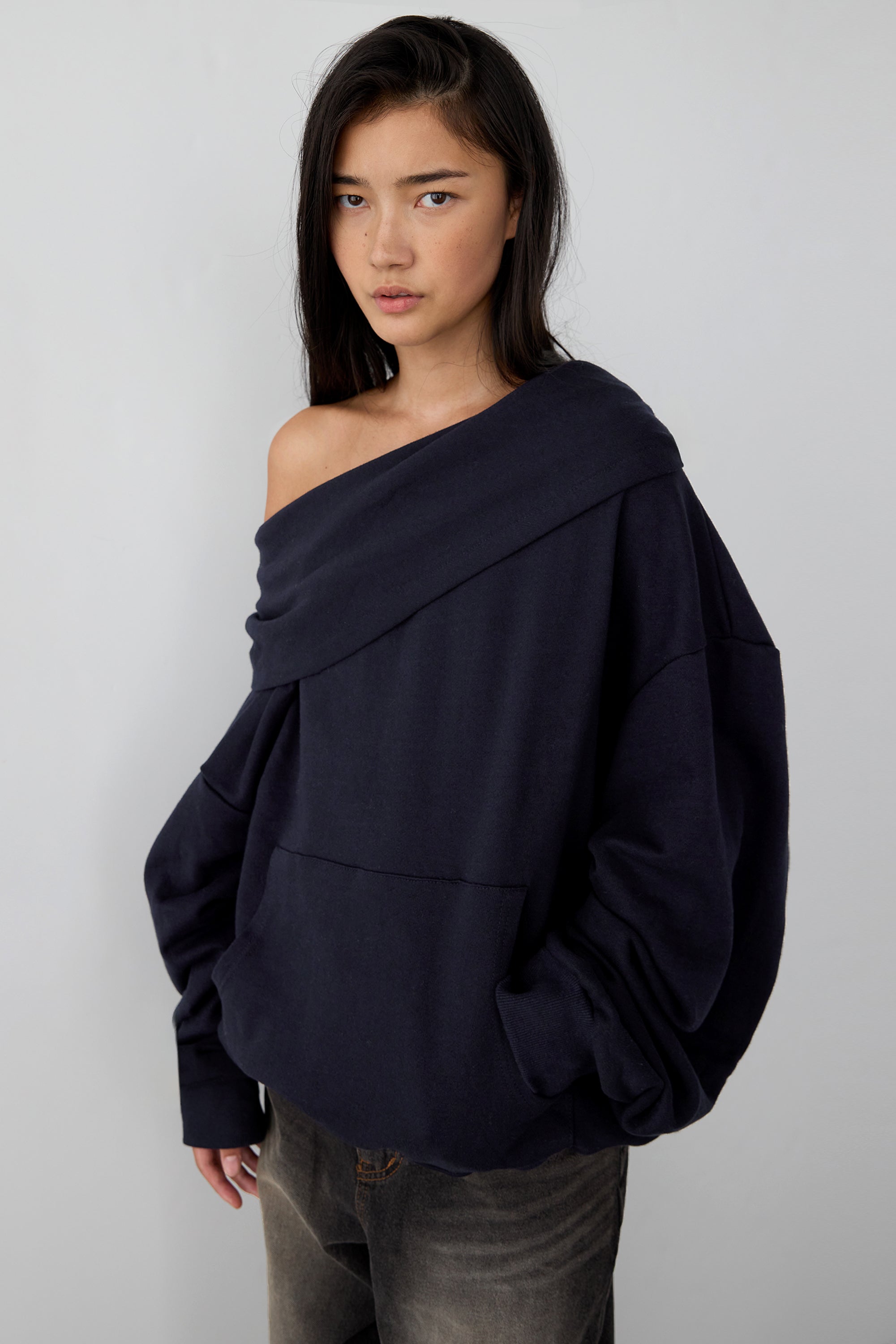 トップス theredthread S slouchy knit THEREDTHREAD / ザレッドスレッド】S slouchy knit