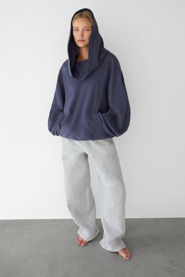 SLOUCHY OVERSIZED HOODIE in ODYSSEY GREY — alternate angle