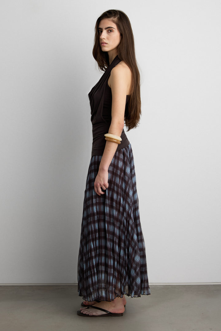 LAYERED COWL NECK TOP