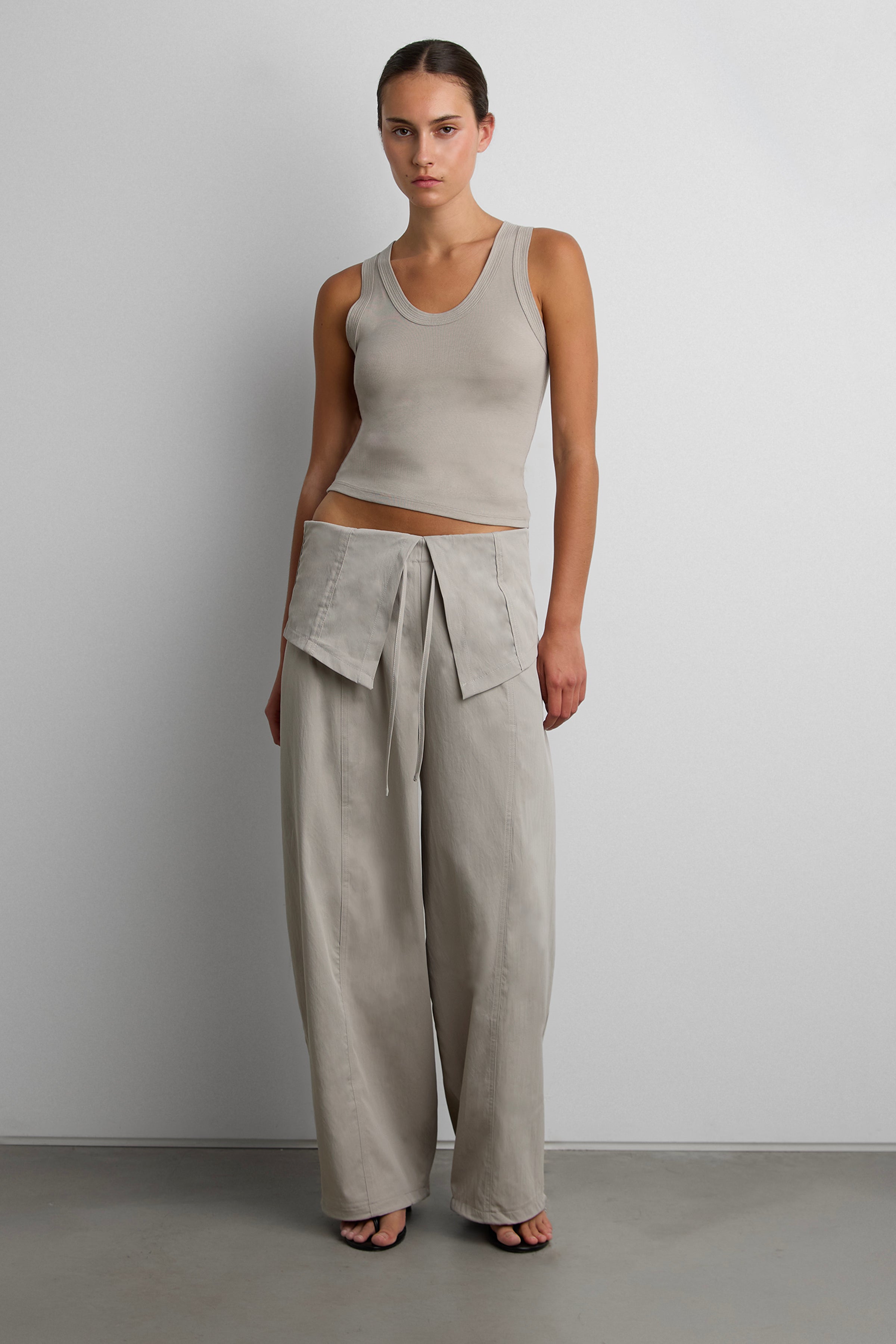 Scoop Neck Tank Top | OAK + FORT – OAK + FORT USA
