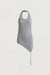 Asymmetrical tank top in gray — main image