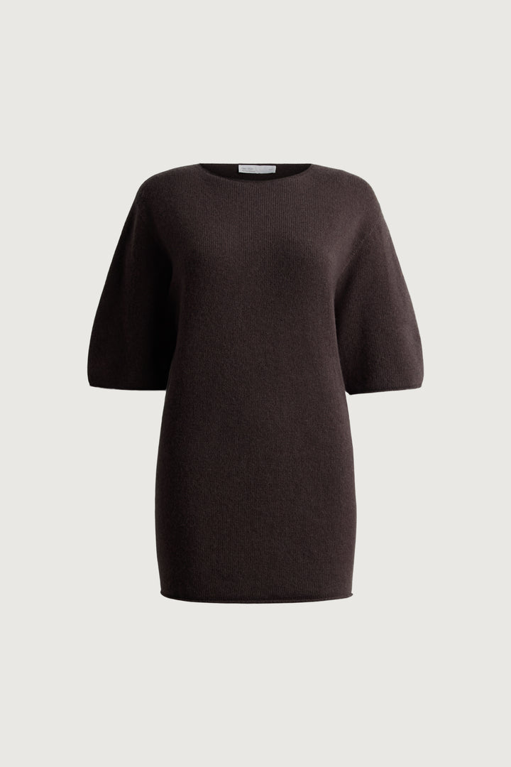 OVERSIZED CREWNECK T-SHIRT in Charcoal — alternate angle