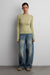 Long sleeve knit t-shirt in olive — main image