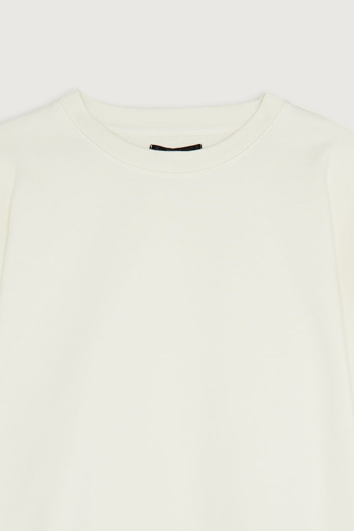 CREWNECK SWEATSHIRT in Cream — alternate angle