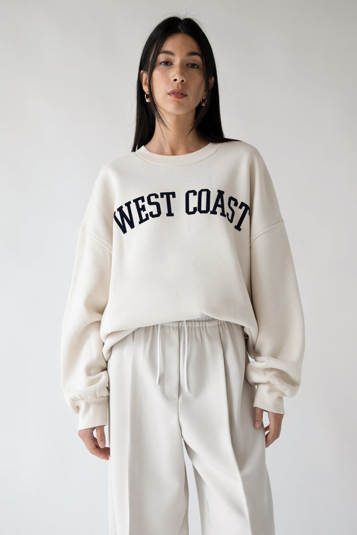 OVERSIZED GRAPHIC SWEATSHIRT in Parisian Night East — alternate angle