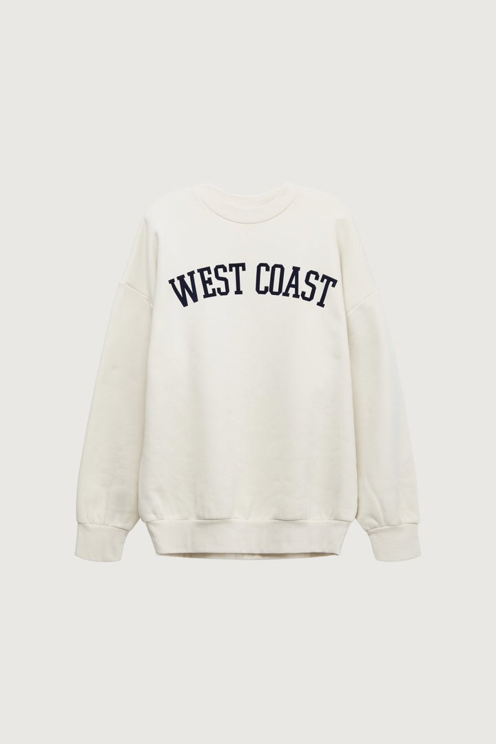 OVERSIZED GRAPHIC SWEATSHIRT in Birch Parisian Night E — alternate angle