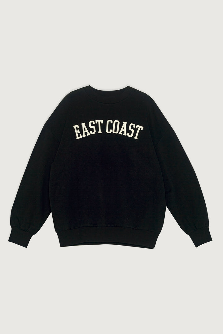 OVERSIZED GRAPHIC SWEATSHIRT in Black — alternate angle