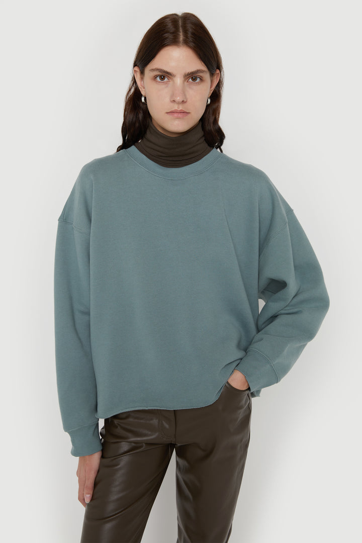 OVERSIZED SWEATSHIRT in Stormy Sea — alternate angle