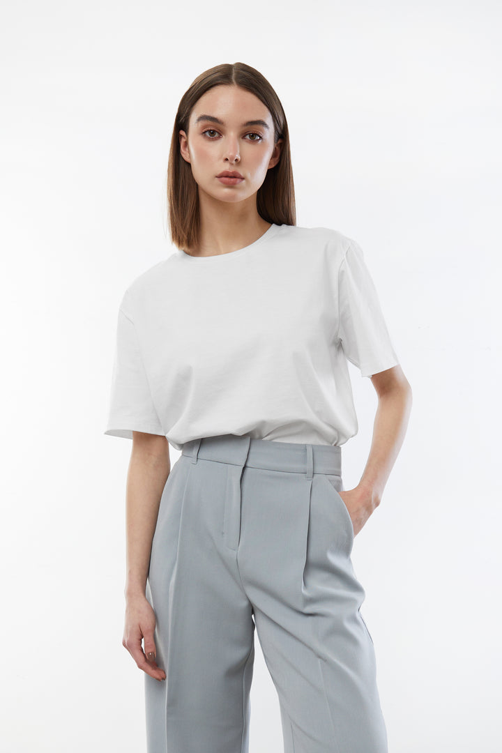 CORE TEE in White — alternate angle