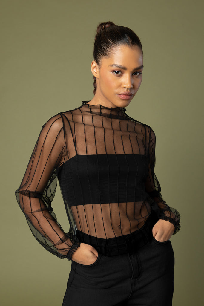 Mesh Blouse | OAK + FORT – OAK + FORT USA