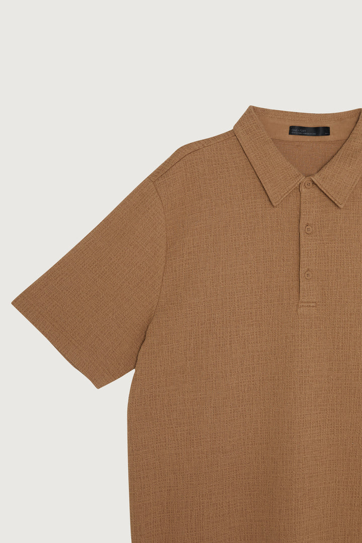 POLO SHIRT in Warm Beige — alternate angle