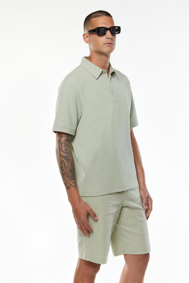 POLO SHIRT in Desert Sage — alternate angle