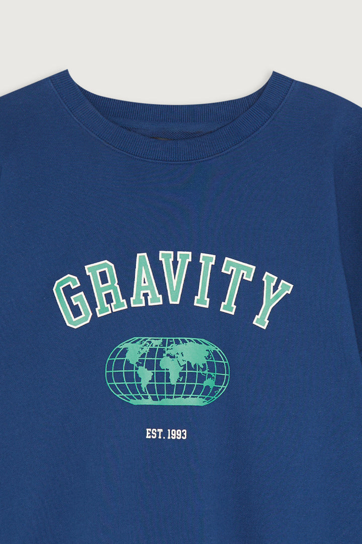 GRAPHIC SWEATSHIRT in Estate Blue — alternate angle