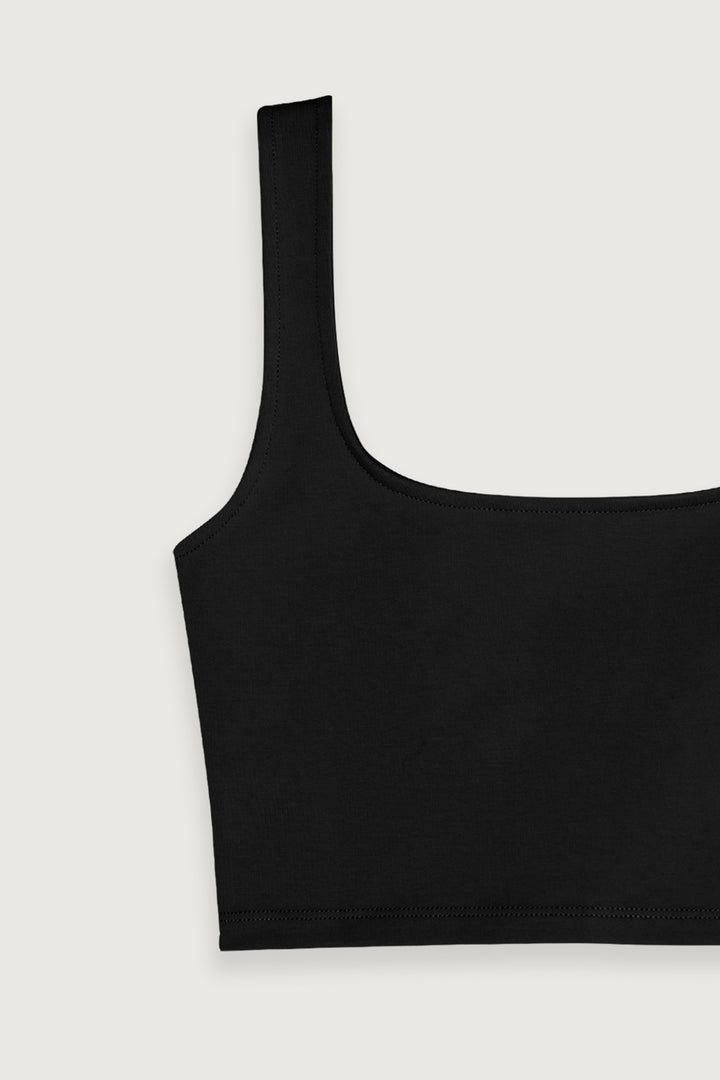 SQUARE NECK CROPPED TANK